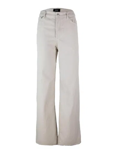 Apc Velvet Trousers In Multi