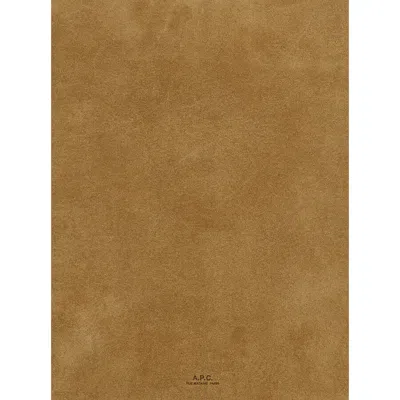 Apc A.p.c. Vera Beige Shoulder Bag With Top Handle And Zip Closure In Suede In Black