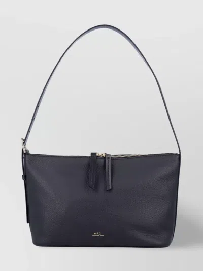 APC VERA GRAINED LEATHER SHOULDER BAG