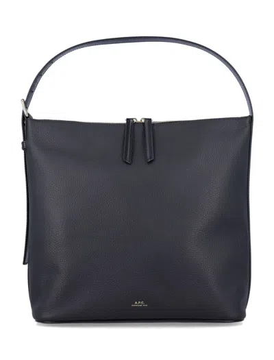 APC A.P.C. VERA LEATHER BAG WITH ADJUSTABLE STRAP