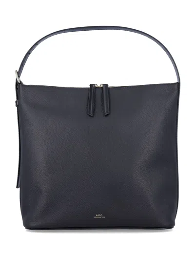 APC A.P.C. VERA LEATHER BAG WITH ADJUSTABLE STRAP