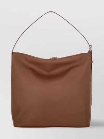 Apc Vera Leather Shoulder Bag In Brown