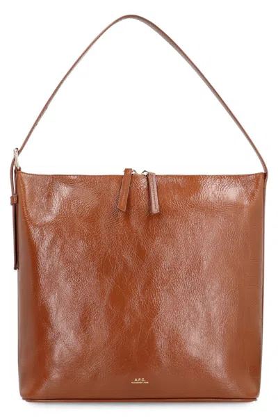 Apc A.p.c. Vera Leather Shoulder Bag
