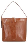 Apc A.p.c. Vera Leather Shoulder Bag In Brown