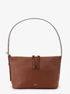 Apc Vera Leather Shoulder Bag In Brown