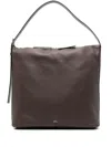 Apc A.p.c. Vera Leather Shoulder Bag In Brown
