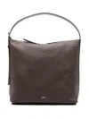 Apc A.p.c. Vera Leather Shoulder Bag In Brown