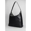 Apc A.p.c. Vera Maxi Shoulder Bag In Black Leather In Black