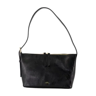 Apc A.p.c. Vera Shoulder Bag - Leather - Black