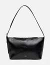Apc A.p.c. Calfskin Shoulder Bag With Top Handle In Black