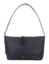 Apc Vera Textured Shoulder Bag With Adjustable Strap In Black