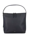Apc A.p.c. Women Vera Leather Shoulder Bag In Black