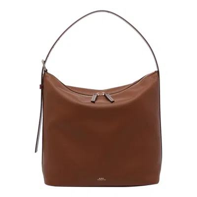 Apc Vera Shoulder Bag In Brown