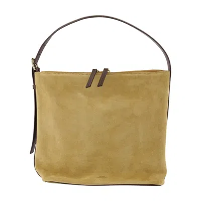 A.p.c. Vera Shoulder Bag -  - Leather - Khaki