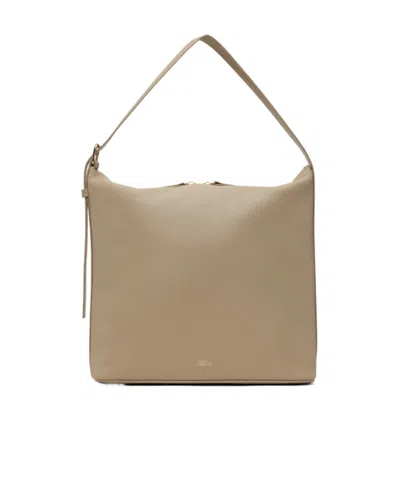 Apc Vera Shoulder Bag In Nude