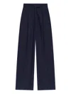 Apc A.p.c. Veronica Pleated Cotton Trousers Clothing In Blue