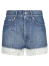 Apc Versailles Denim Shorts In Indigo