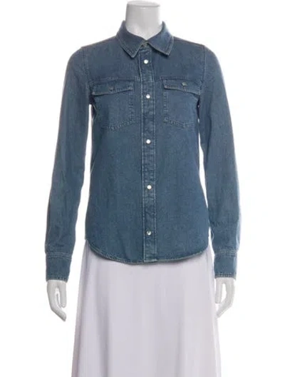 Pre-owned A.p.c. Vest In Blue