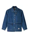 Apc Alys Denim Coat In Medium Wash