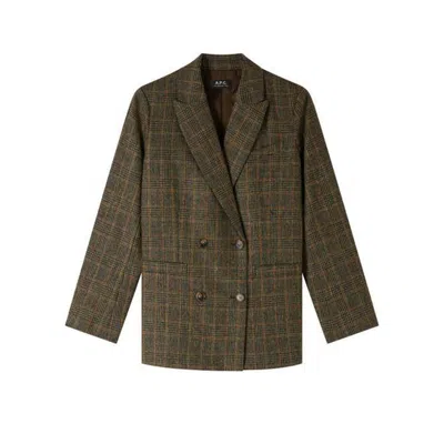 Apc A.p.c. Veste Lucy In Brown
