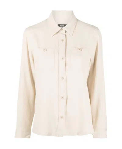 Apc Viajkf02710aad Beige In White