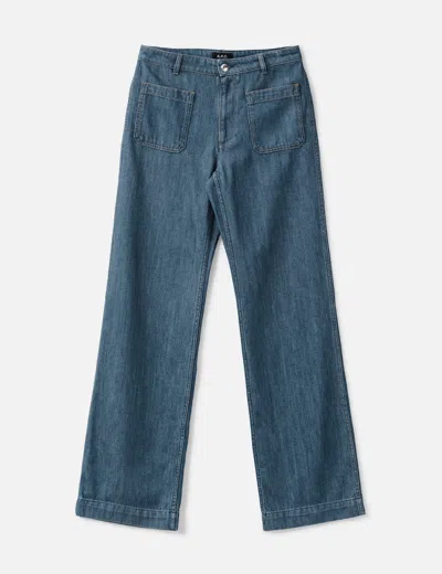 A.p.c. Victoria Jeans In Blue/蓝色/藍色/블루/ブルー