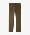 Apc A.p.c. Khaki Workwear Trousers With Adjustable Waist In Military Khaki