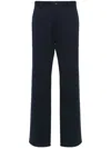 Apc Relaxed Fit Trousers With Handy Pockets In Blue
