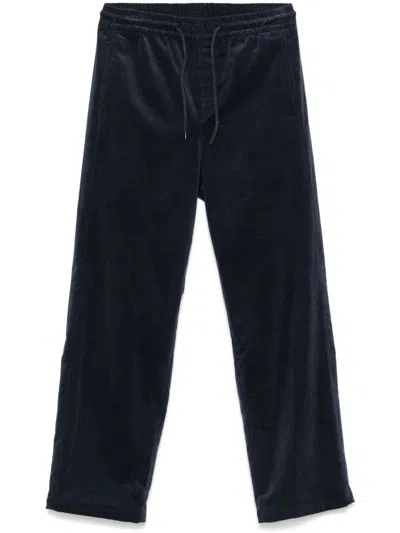 Apc Vincent Drawstring Trousers In Blue