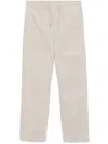Apc Vincent Long Drawstring Casual Pants In White