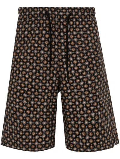 A.P.C. VINCENTO GEOMETRIC-PATTERN SHORTS