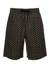 Apc Black Vincento Bermunda Shorts In Multicolor
