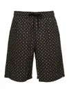 Apc Black Vincento Bermunda Shorts In Multicolor