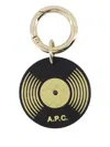 Apc Vinyl-embellishment Keyring In Black
