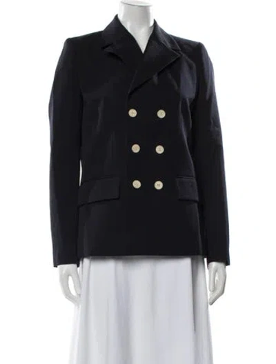 Pre-owned A.p.c. Virgin Wool Blazer In Black