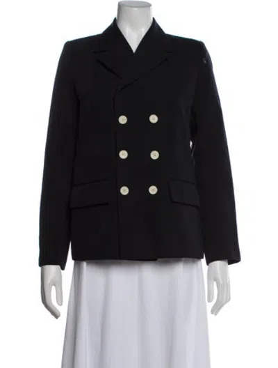 Pre-owned A.p.c. Virgin Wool Blazer In Blue
