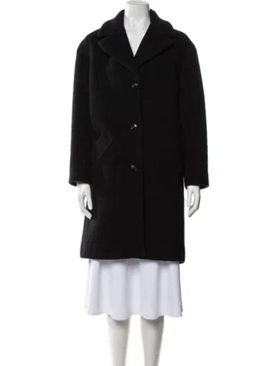 Pre-owned A.p.c. Virgin Wool Coat In Black