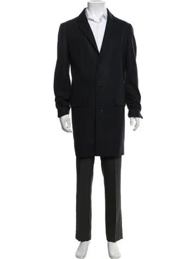 Pre-owned A.p.c. Virgin Wool Coat In Black