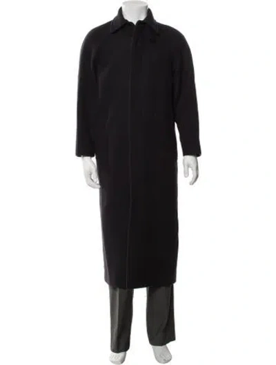 Pre-owned A.p.c. Virgin Wool Coat In Blue