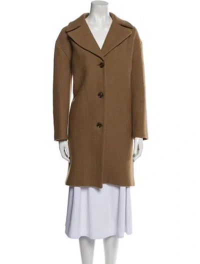 Pre-owned A.p.c. Virgin Wool Coat In Neutral