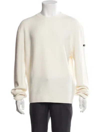 Pre-owned A.p.c. Virgin Wool Crew Neck Pullover In Neutral