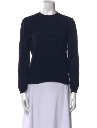 Pre-owned Apc Virgin Wool Crew Neck Sweater In Black