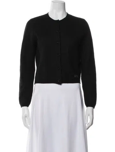 Pre-owned A.p.c. Virgin Wool Crew Neck Sweater In Black