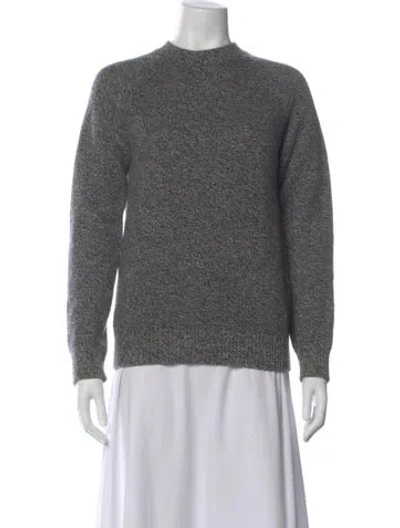 Pre-owned A.p.c. Virgin Wool Crew Neck Sweater In Gray