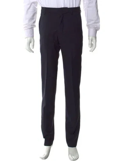 Pre-owned Apc Virgin Wool Pants In Blue