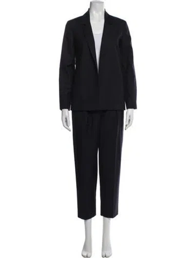 Pre-owned A.p.c. Virgin Wool Pantsuit In Blue