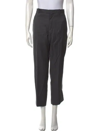 Pre-owned Apc Virgin Wool Straight Leg Pants In Gray