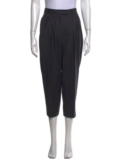 Pre-owned A.p.c. Virgin Wool Straight Leg Pants In Grey