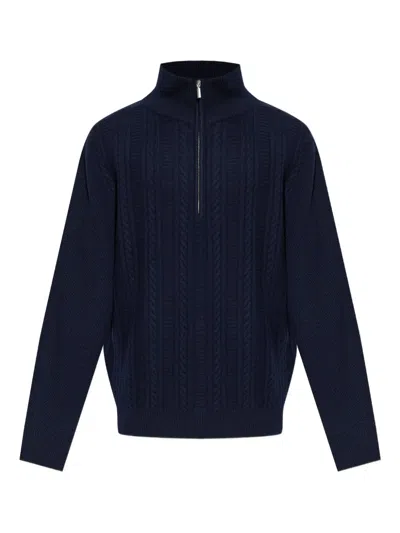 Apc Virgin Wool Sweater In Blue