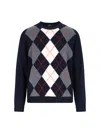 Apc A.p.c. Diamond Pattern Crewneck Sweater In Multi